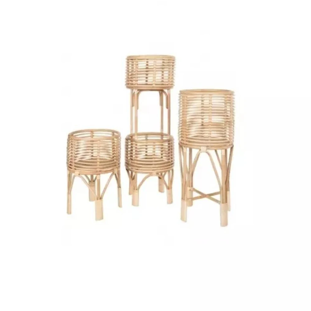 Eco Friendly Handmade Rustic Decoration Rattan Craft pots and planters Manufacturer in Vietnam
