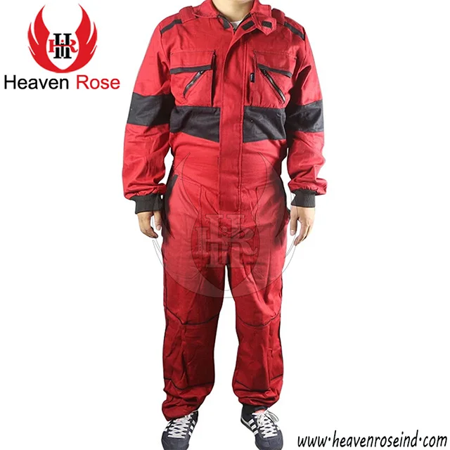 Front Side Long Zip With Gray Reflective Stripes Oil Coverall Worker Overalls and Manufacture Coveralls for