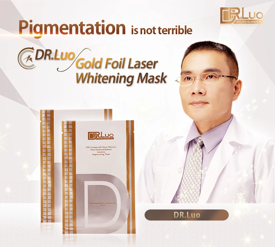 
EGF Epidermal Growth Factor Nano Gold Fade Melanin Skin Clinic Regenerating Mask - Dr.Luo 