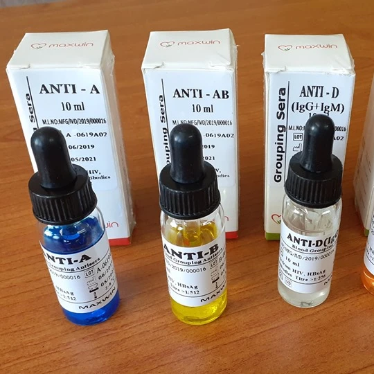 Monoclonal Antisera Reagents Anti ABO  Reagents Test Kits-Laboratory supplies to Czech Republic-Tanzania-Nigeria-Ghana-UAE