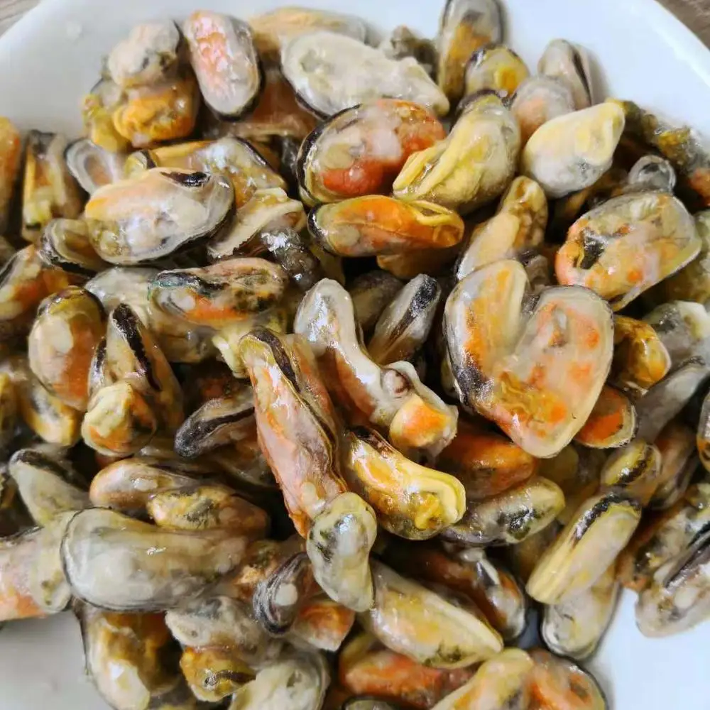 Seafood Mytilus Edulis Frozen Shellfish Without Shell Frozen Mussel Meat