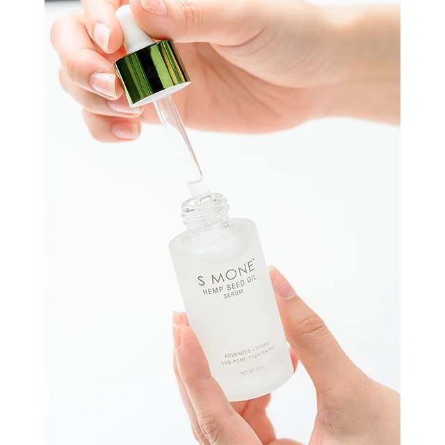 Organic HEMP SEED OIL SERUM Powerful Concentrated Formula Lift Tighten Pores Reduce Wrinkle Moisturizing Extract Skin Firmness