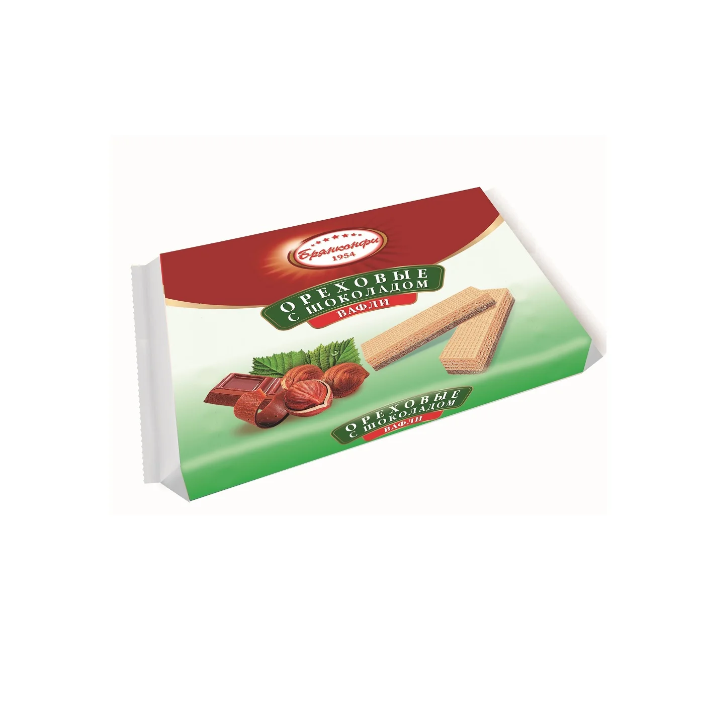 
Wholesale Biscuit NUTS & CHOCOLATE Waffles Crispy Wafers With Delicate Chocolate-Nut Filling 1/45 