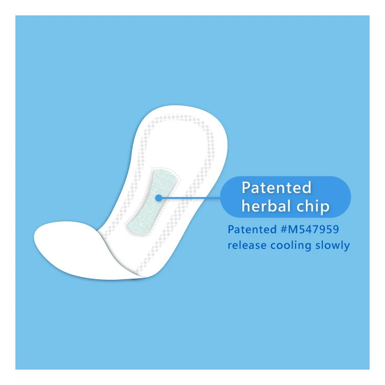 refresh HIBIS Herbal Pantyliner 15.5cm Taiwan brand silky wins breathable back sheet Pantyliner