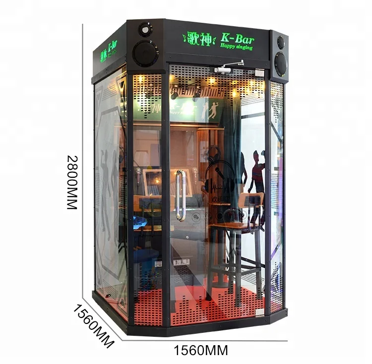 Karaoke Booth Singing Song Simulator Game Machine Arcade Coin Operated Electronic Mini KTV for sale