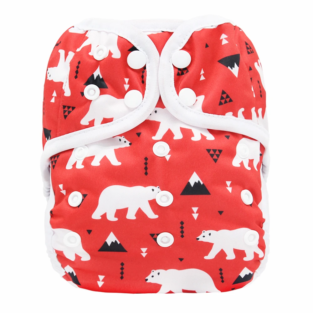 PUL Waterproof One Size Pocket Diapers Cover Washable Cloth Diapers Adjustable Reusable Baby Diaper