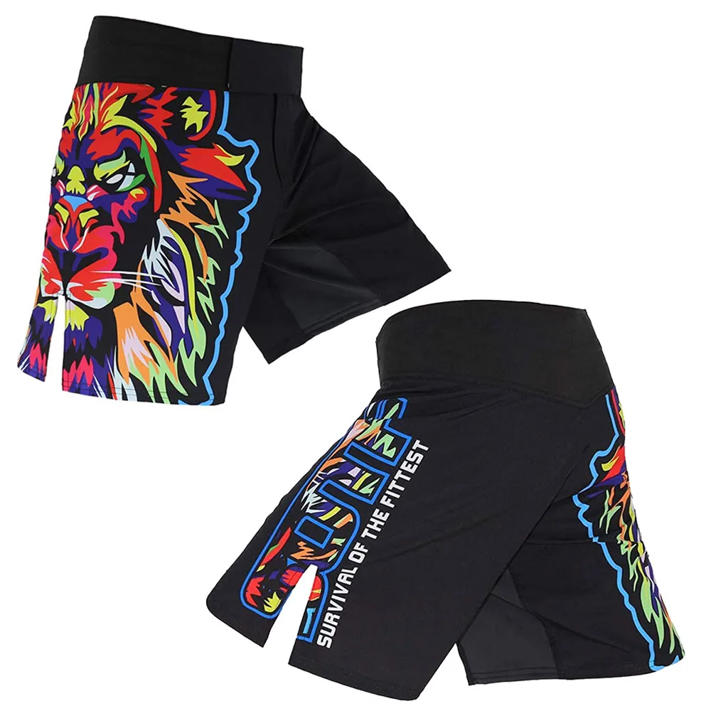 2021 Customized Short Professional Sublimated MMA Shorts Adult Competition Training MMA Fighting Short