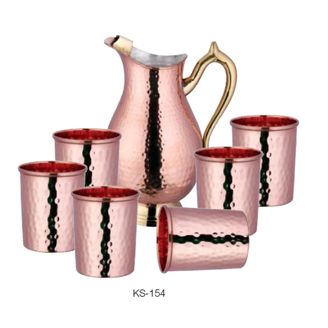 
PRINTED JUG WITH GLASS SET / HANDMADE JUG GLASS / WATER JUG GLASS PITCHER 