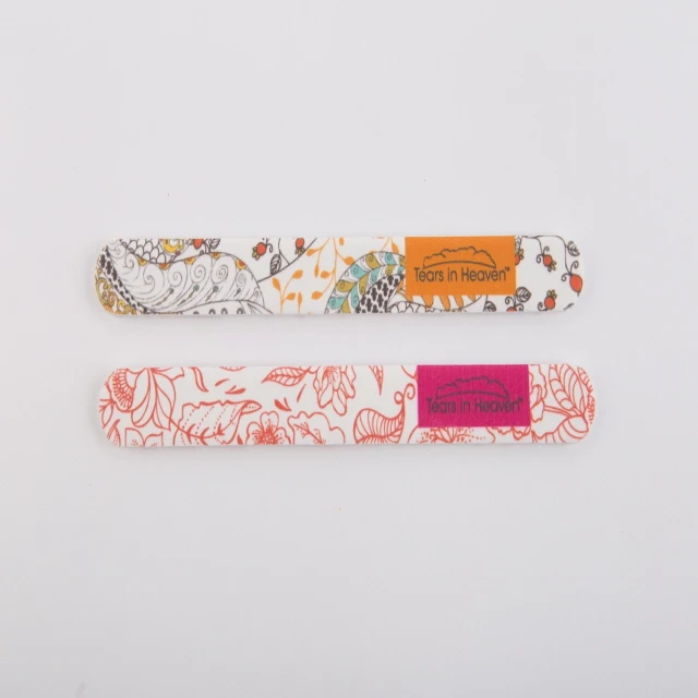 
Nail Care Product - Design and Solid Color Nail File Professional Custom Double Side Disposable Nail File 100/180 Sandpaper 