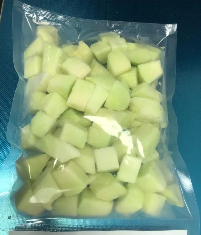 Export Quality Greenhouse Cultivation Type Natural Bulk Packaging High Brix Sweet Fresh Muskmelon IQF Melon in Multiple Cuts