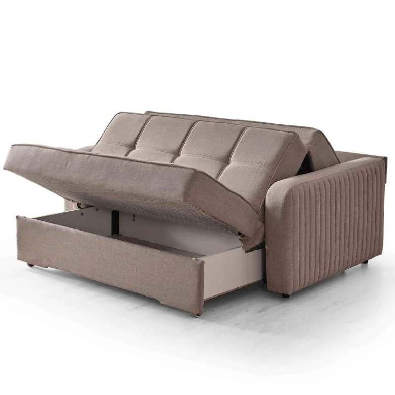 Living Room Sofa Bed Folding Modern Sofa Bed With Storage Customized Color Cleanable Fabric