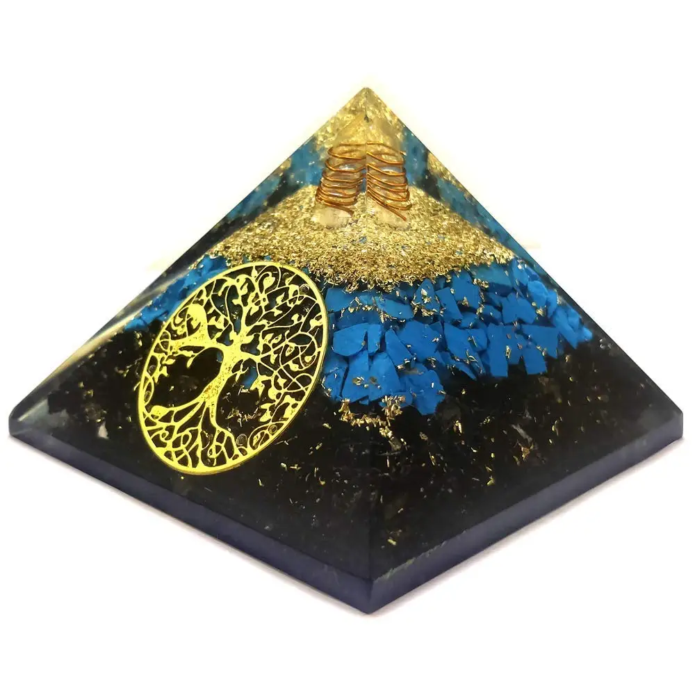 Latest Orgonite Pyramids Gemstone Feng Shui for Wholesale Pyramids Home Decoration
