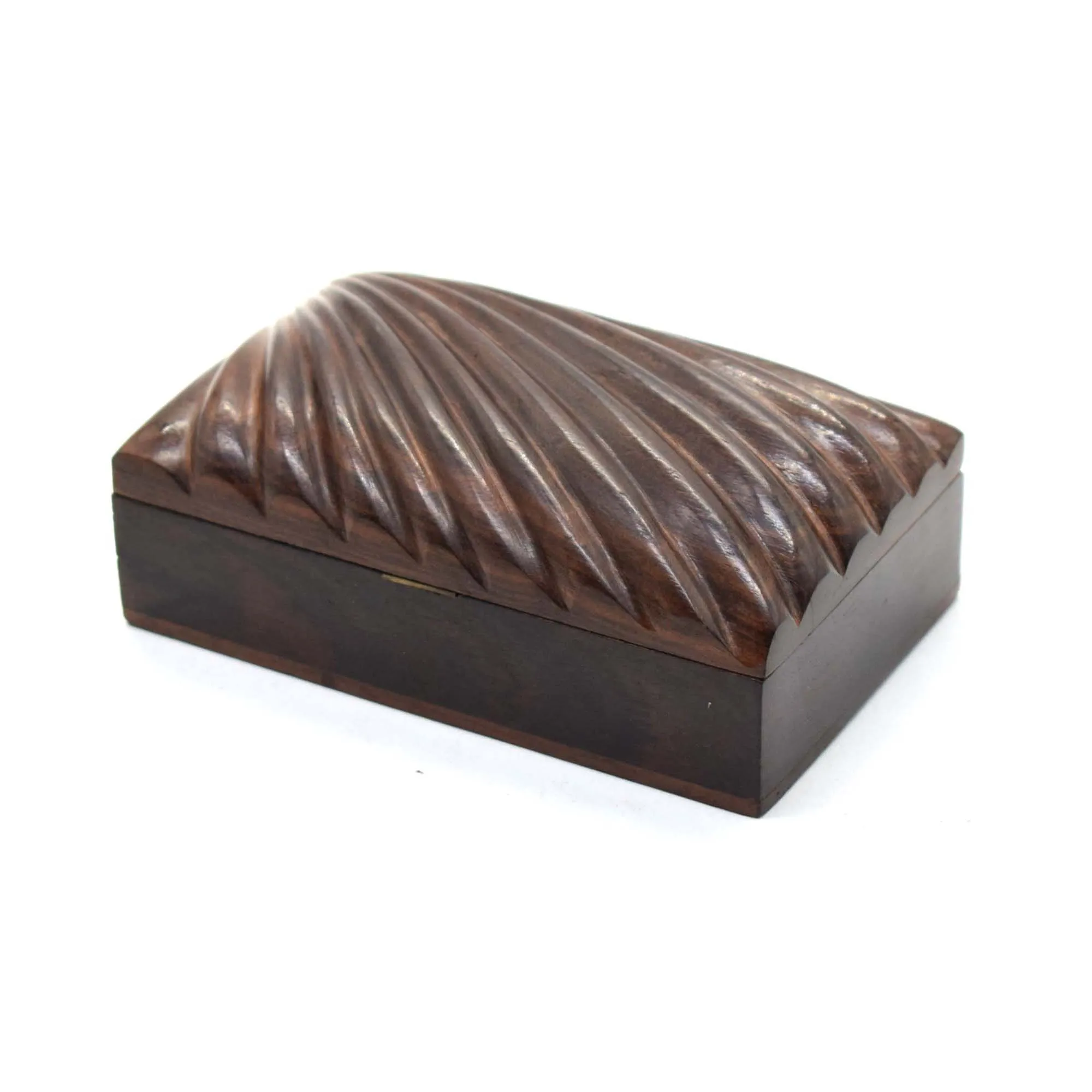 Unique Pattern Carving wooden & bamboo boxes wooden coin storage box Gift Keepsake Wooden Box