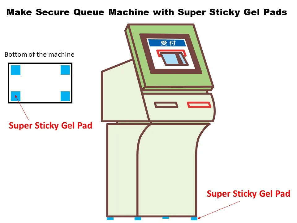 Обеспечивает безопасность точки продаж без создания отверстий! Антивор, супер липкие гелевые прокладки для подставки для планшета