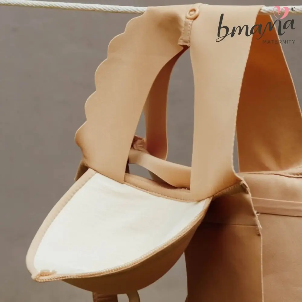 Hot Seller Deep V Green Colour Embroided Adjustable Straps Super Soft & Smooth Pure Series Silk Maternity Bras Breastfeeding