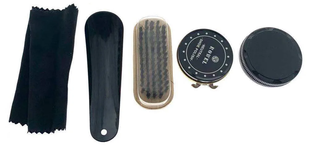 Cute Tin Box Shoe Shape Shoe Care Shine Kit Shoe Caring Set