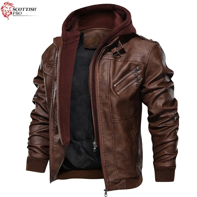 Fashion Designs Boys Classic Biker Jacket Motorcycle Pu Leather Jacket For Mens Slim Fit Leather Coat