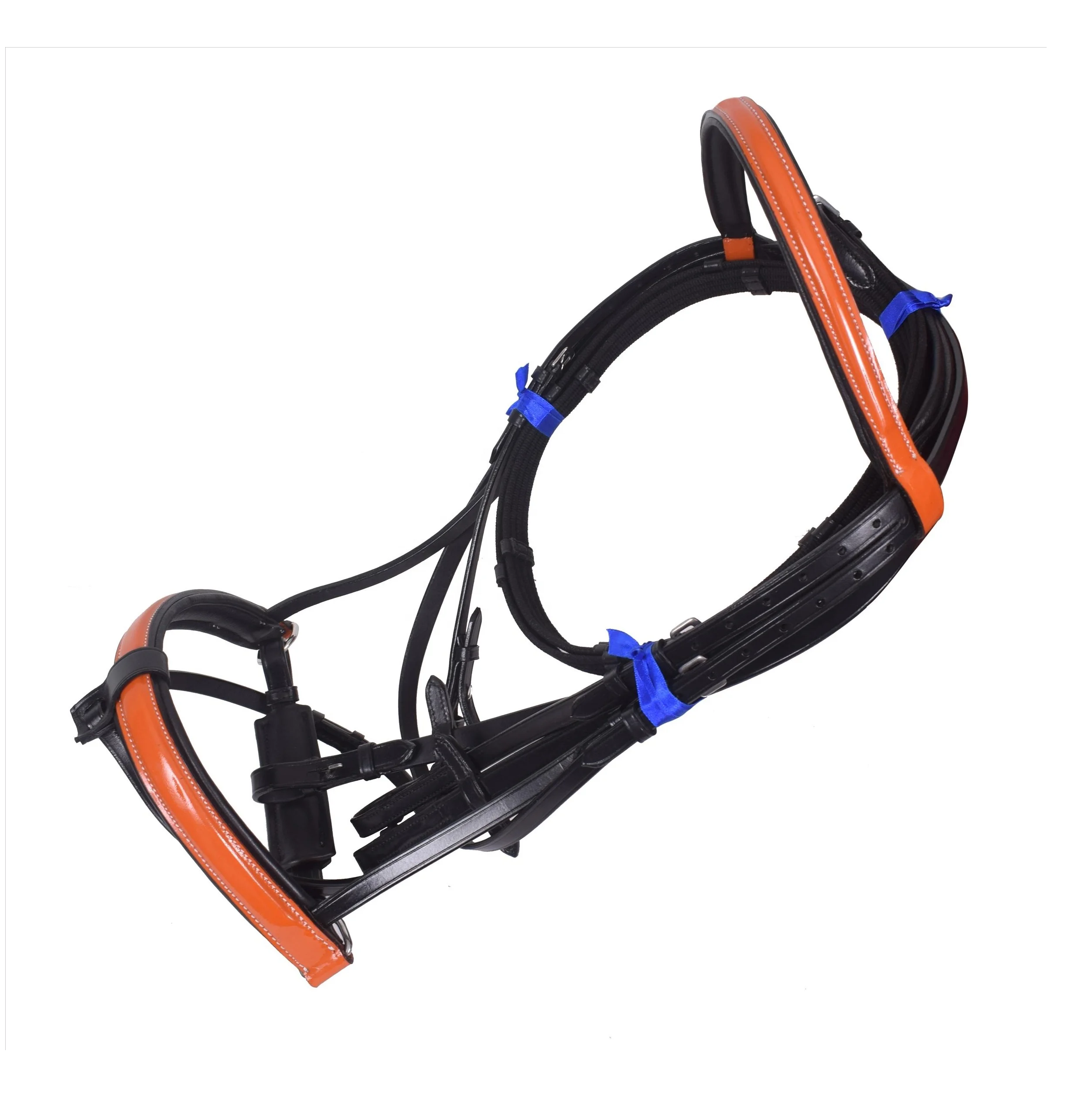 Purple & Pink Patent Leather Horse Riding Bridle Set Suppliers SS and Brass Buckles Hardware