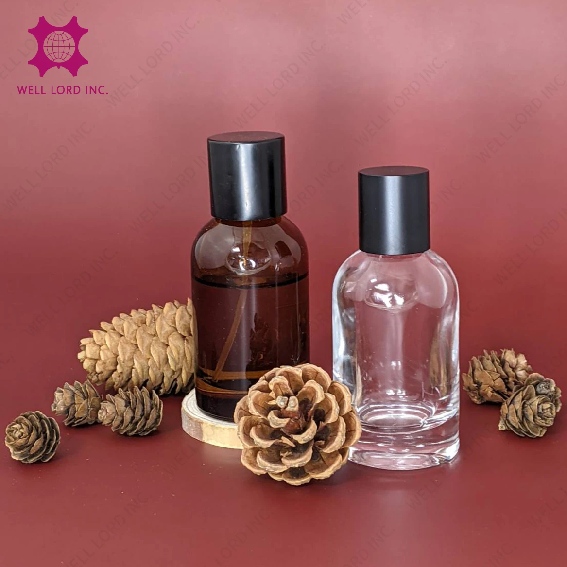 Luxury perfume crimp neck FEA 15 glass bottle perfume packaging 30ML/50ML/100ML capacity perfume bottle