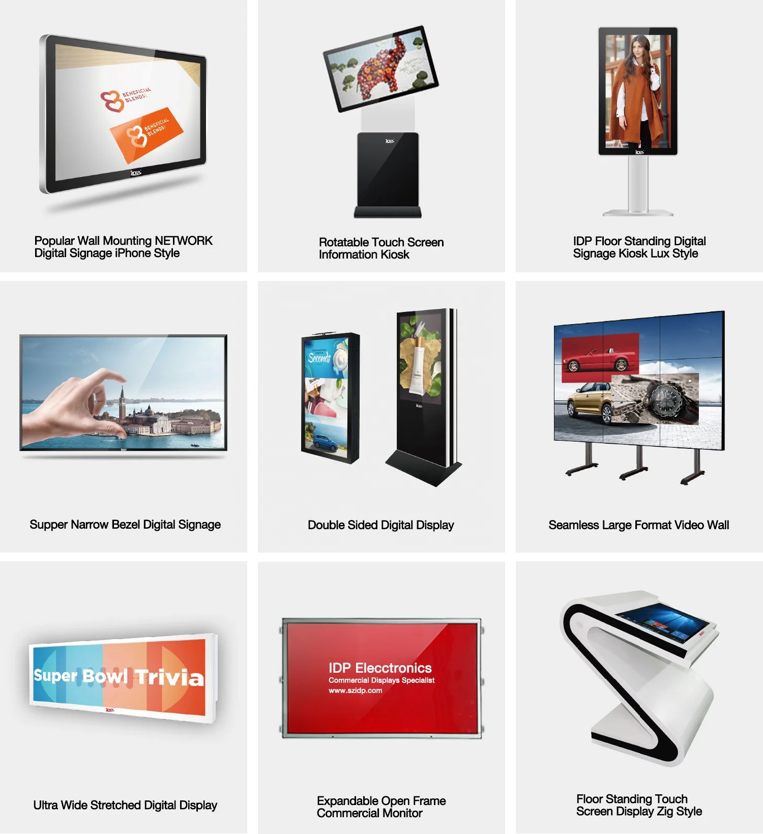 65 inch 3x3 LCD Video Wall Screen Narrow Bezel with LG Panel