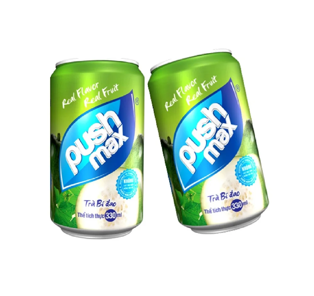 Natural Brown Pushmax Winter Melon Tea Aluminum Can 330ml From Vietnam With Best Price