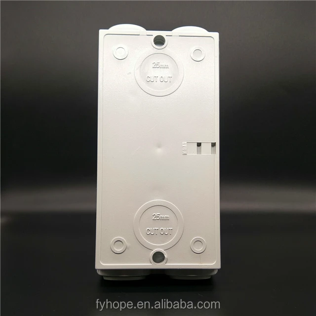  XWY-120 250v 1 полюс 4 полюса 20a 35a 63a серого цвета из АБС-пластика IP65 ip66 водонепроницаемый разъединитель для внешнего использования Высокое напряжение 3 фазы изолировать основание