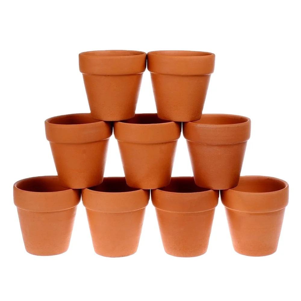 
Mini Clay Pots Flower 