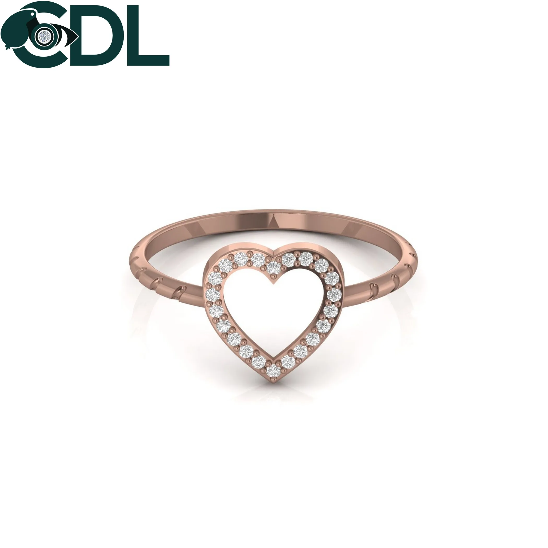 Beautiful Heart Shape Designer Diamond Ring 14kt Solid Gold For Women Solid Gold Minimalist Anniversary Fine Jewelry