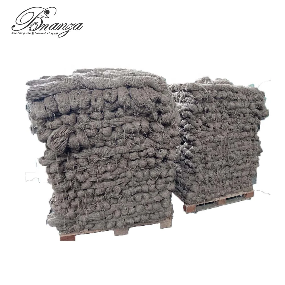 20 Lbs and 2 ply Sacking Quality Jute Yarn in Hanks