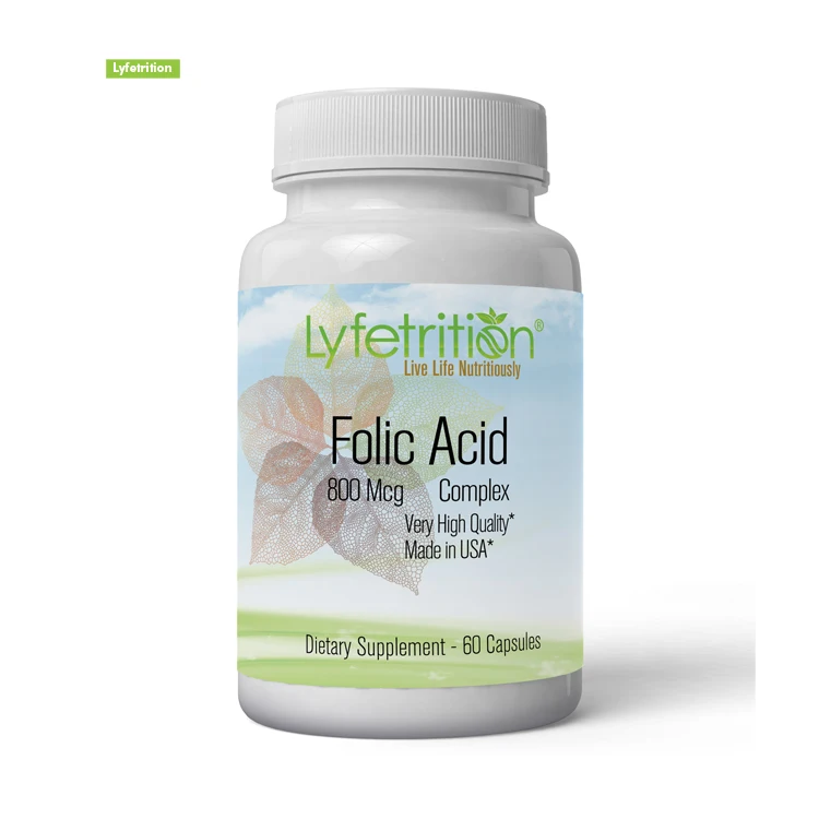 Huge Demand Private Label Available Folic Acid Complex to Promote Immune System