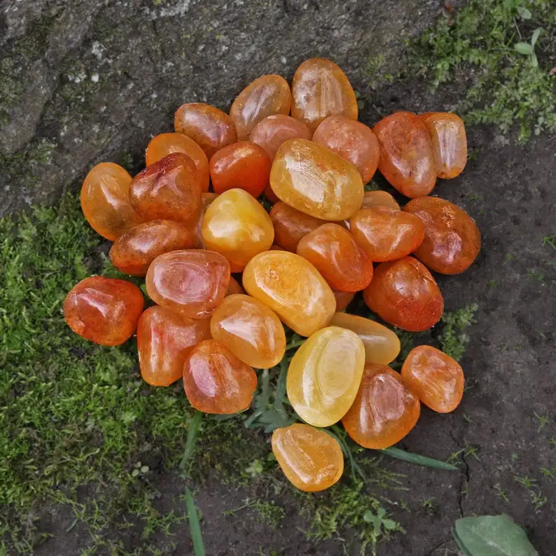 Wholesale Natural Yellow Aventurine Tumbled Stone  Healing Crystal Stones Crystal Gravel Tumbled Stones For  Gifts Alfazal Agate