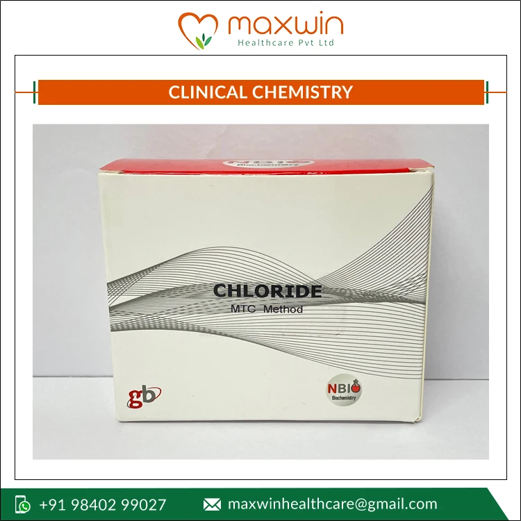 High Accuracy Chloride Clinical Chemistry Reagent Test Kit - 2 x 50 ml Test Kit Set to Determine Chloride in Human Serum