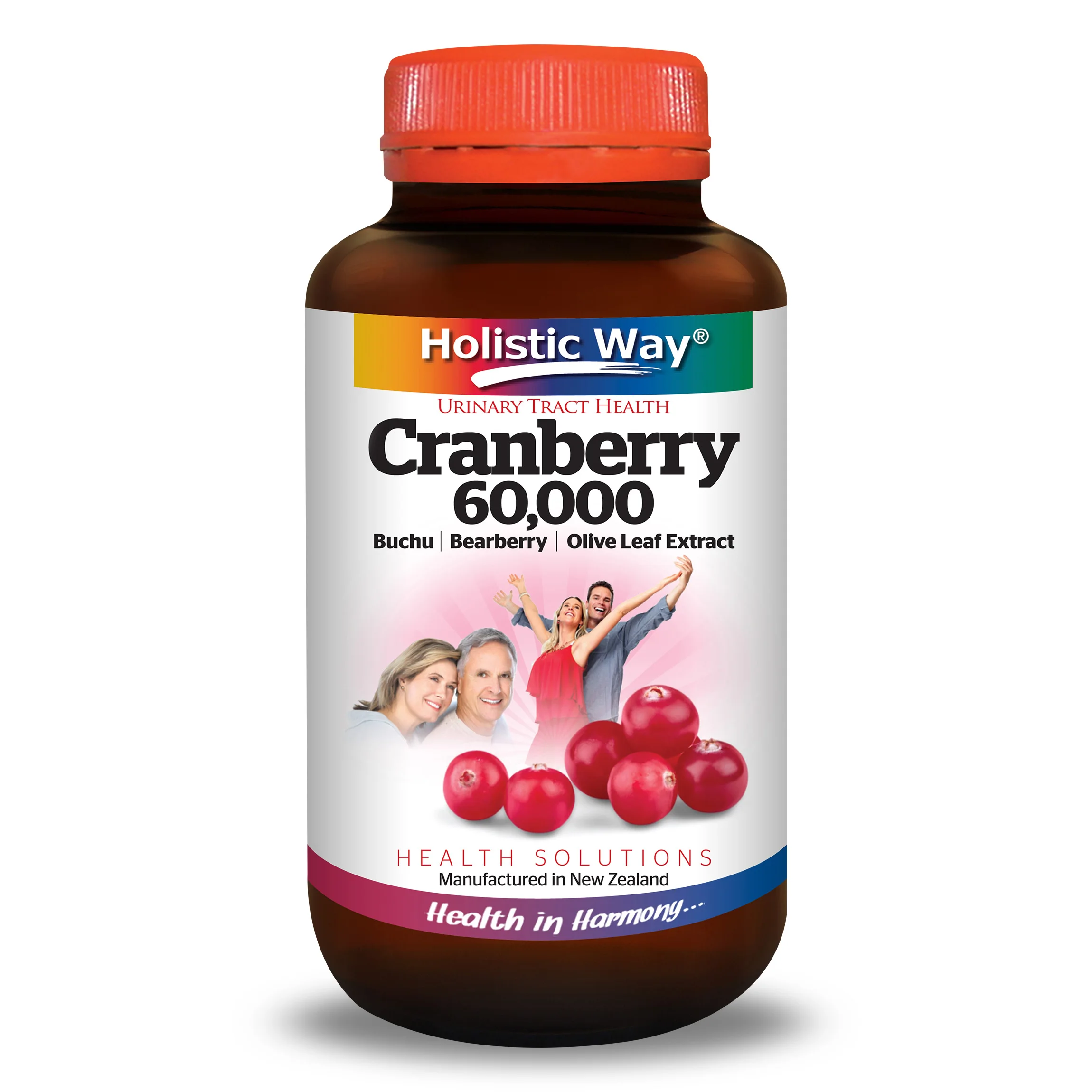 
Support Healthy Urinary Holistic Way Cranberry 60,000 (60 Vegetarian Capsules) With Olive Leaf Extract 
