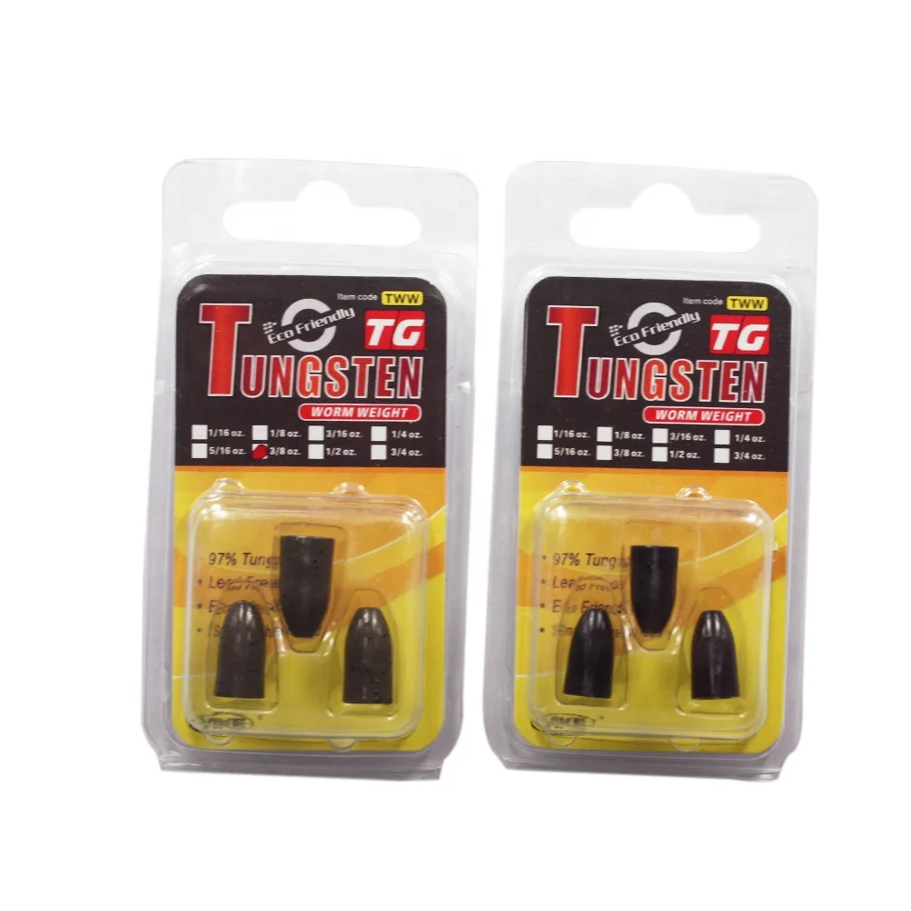Pure Tungsten Worm weight,tungsten Fishing Cheapest Sinker