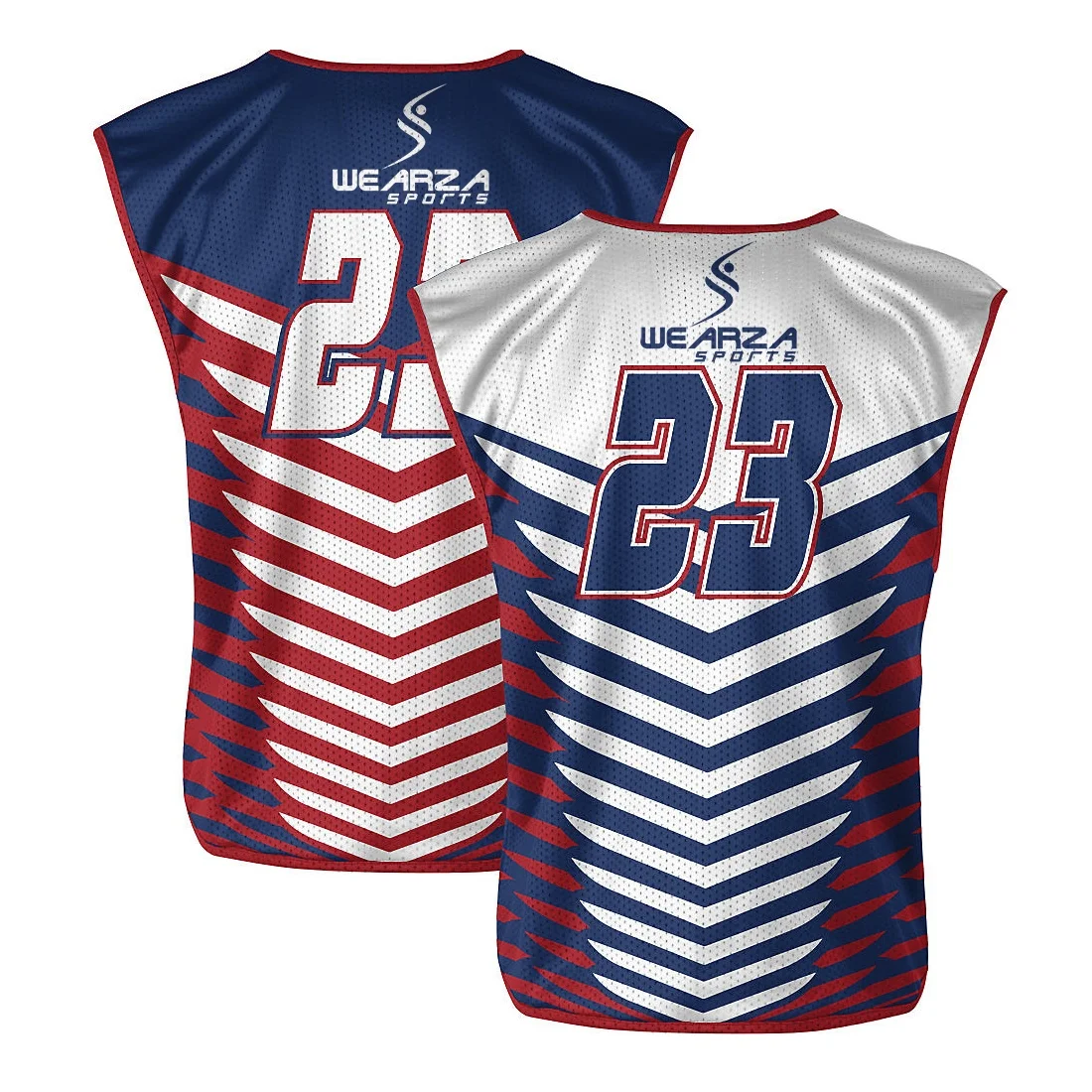 Custom Sublimated Lacrosse Uniforms Lacrosse Jersey / High Quality Made Lacrosse Sleeveless Jersey Reversible Pinnie
