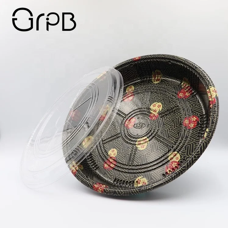 
packing sushi trays plates for restaurant food 