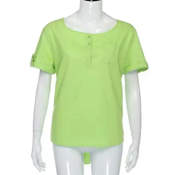  Длинные футболки для женщин в зеленом цвете большие размеры хлопковые женские