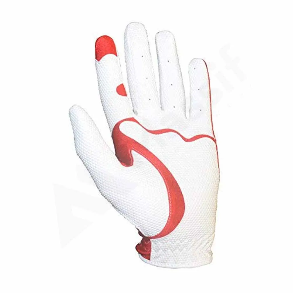 Оптовая продажа пользовательские кожаные перчатки для гольфа с принтом козья кожа Пользовательский логотип 2021