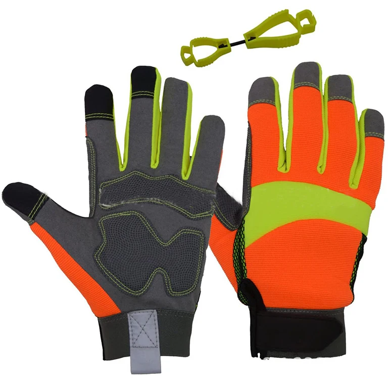 New design Shock-absorbing sweat-absorbing Mechanical Gloves wholesale price OEM Customized Logo Mechanic work safety gloves