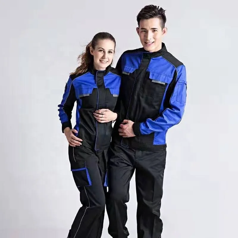 
Wholesale safety wear-resisting worker factory work wear Engineering Working Uniform or auto repair shortsleeve jackets and pant 