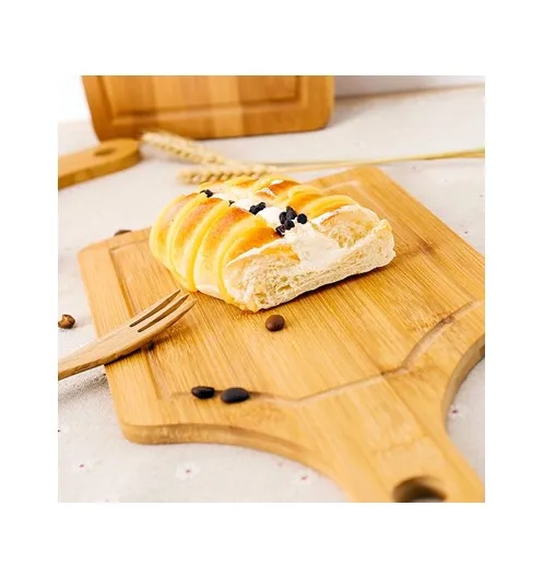 Прямоугольная бамбуковая разделочная доска-легко моется и безопасно для еды