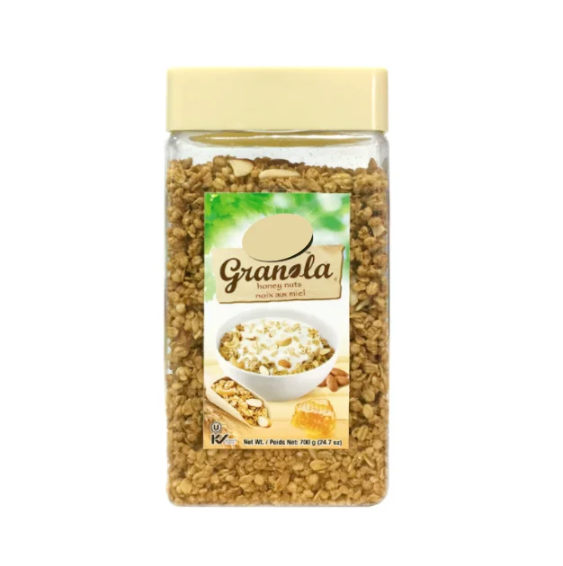 
Granola Honey Nuts- Breakfast Cereal Instant Nutrition Nuts and Fruit Oatmeal, Muesli, Granola With Raisin and Honey 