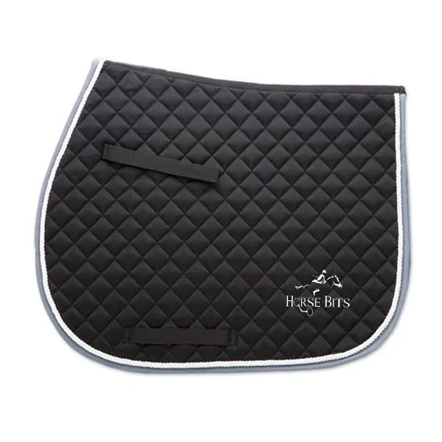 SPARKLE FABRIC SADDLE PAD HORSE Glitter Comfort Saddle Pad with CRYSTAL Cotton Customize Embroidery LOGO Time Color Lining Size
