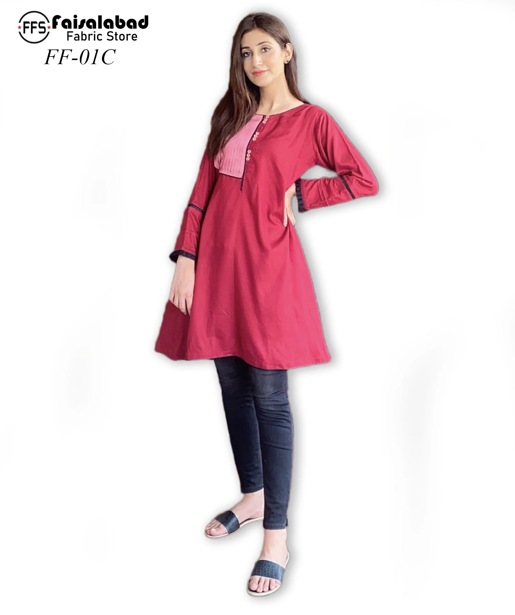 Индийская Женская одежда в панджабском стиле длинная льняная курта с вышивкой для женщин Пакистане изготовленная из льняной ткани