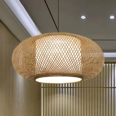 Vietnam bamboo weaving bamboo rattan weaving pendant lamps shape lanterns living room hotel restaurant