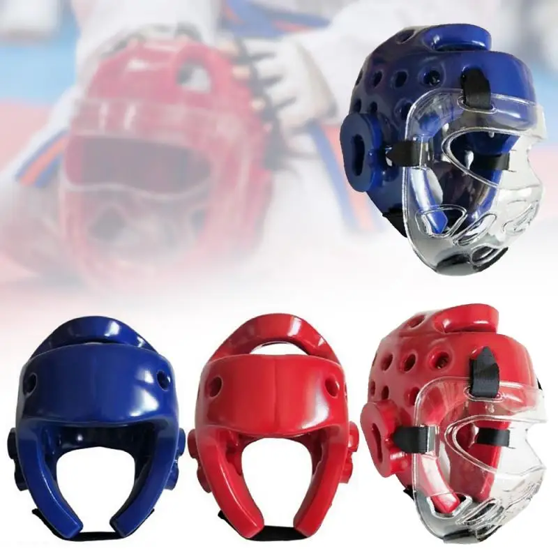 
Adult&kid Taekwondo Headguard Helmet Karate Boxing Sanda Maskk Head Face Protector Headgear Boxing Head Protection Helmet 