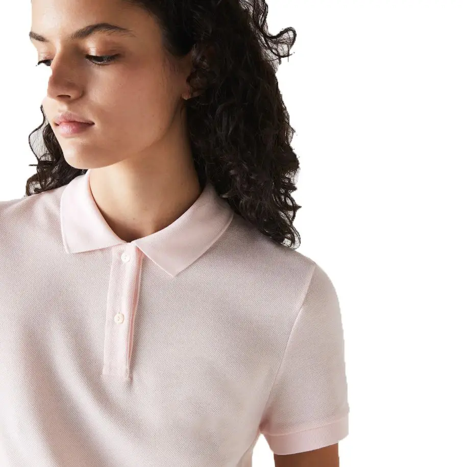  Рубашки-поло с логотипом на заказ для женщин в детском розовом цвете