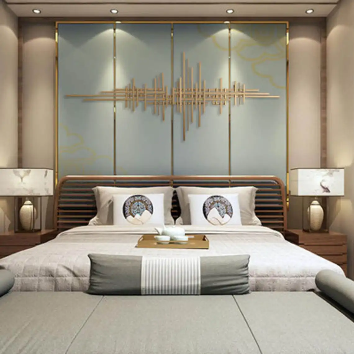 modern architecture unique design hot sale wall decor adjustable eco friendly finish gold plated for hotels living room decor