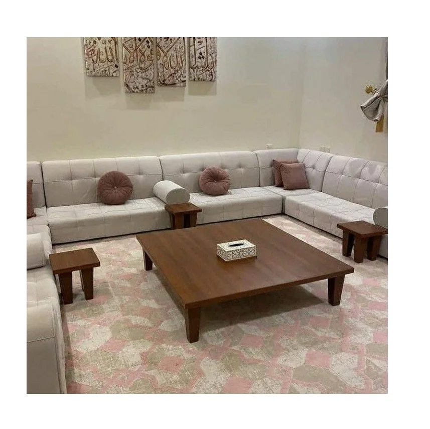 Arabic Majlis  Moroccan Majlis  Majlis Design   |  Customization Possible   L Shaped Arabic Floor Sofa Set    U Shaped Arabic