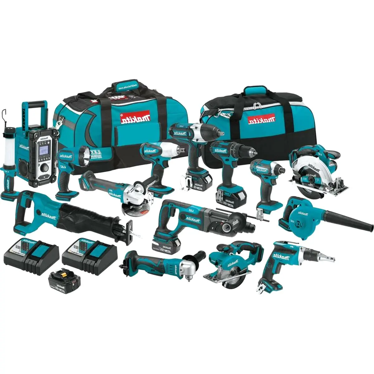 
ALL new Makitas XT1500 18-Volt LXT Lithium-Ion Cordless 15-Piece Combo Kit 